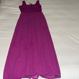 ANTONIO MELANI Fuchsia Sleeveless Maxi Dress